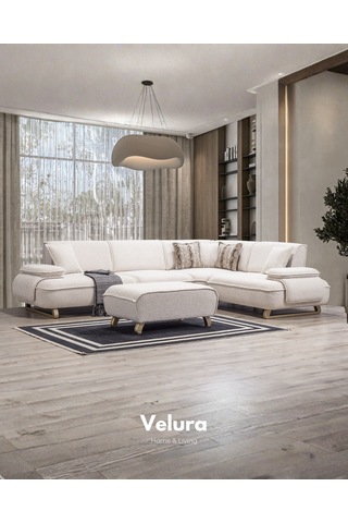 Vista Modüler Köşe Koltuk Takımı & Oturma Grubu Krem