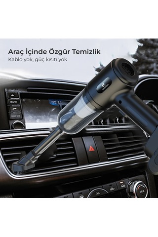 Katjmer Tornix Araç Tipi Süpürge Siyah