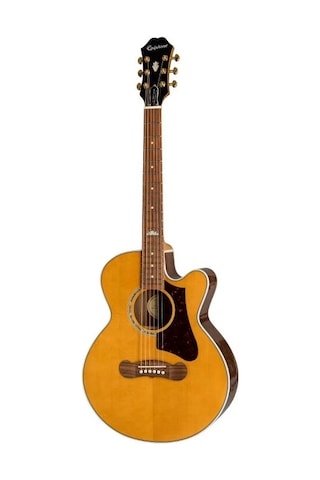 Epiphone J-200 Ec Studio Parlor Elektro Akustik Gitar Vintage Natural