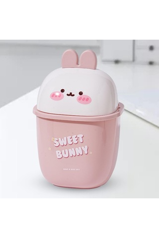 Homyl Sevimli Masaüstü Sepeti Vanity Ev Mutfak Için Beyaz Beyaz