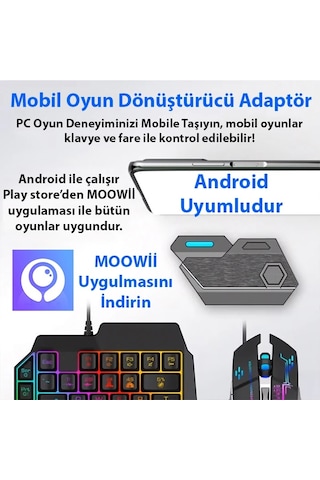 Ally Mix Elite Plus - Pubg Denetleyicisi İçin Gamepad Mobil Oyun Klavye Mouse Dönüştürücü Bluetooth Android Oyun Adaptörü- 5775