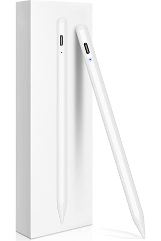 Apple Uyumlu iPad Için Avuç İçi Reddetmeli Dokunmatik Kalem Capacitive Active Stylus 3 Adet Yedek Uç
