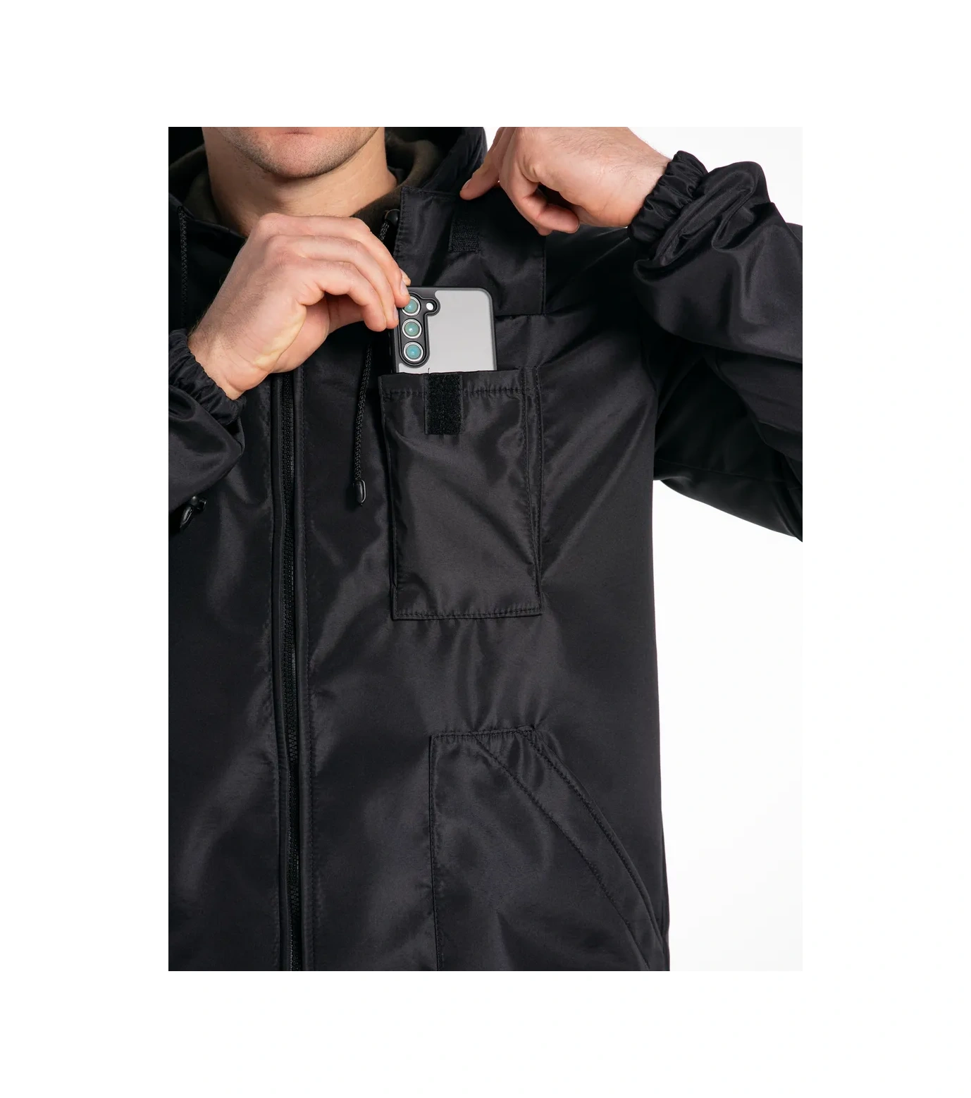 Otlicnyj Isıtmalı Taktik İş Yeleği Ceket Windbreaker 317257879 Siyah