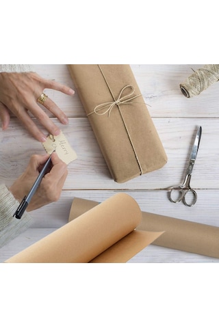 Kraft Rulo Ambalaj Kağıdı, Çeyiz, Hediye Paketleme, Çiçek Buket, Dıy Kağıdı, 70cm X 10m, 80 G/m