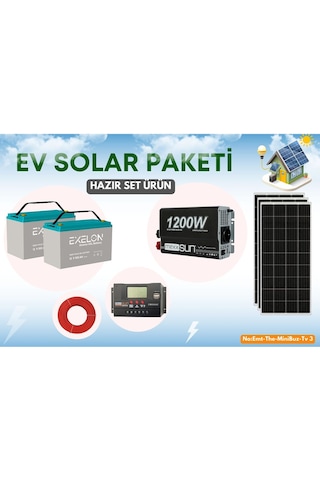 Bahçe Yayla Karavan Villa Bağ İçin Güneş Enerji Paketi