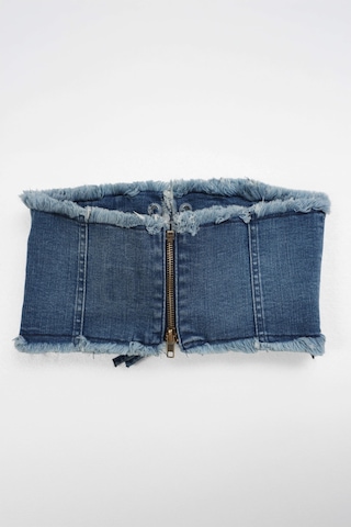 Bluew White Mavi Crop Jean Büstiyer