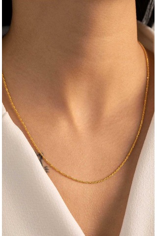 Çelikoğlu Kuyumculuk 14 Ayar Altın Burgu Zincir 2,69 Gr Açık Sarı Altın