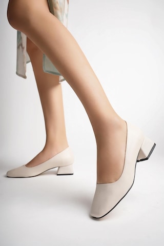 Muggo Lilith Garantili Kare Burunlu Kısa Topuklu Kadın Günlük Ayakakkabı 001