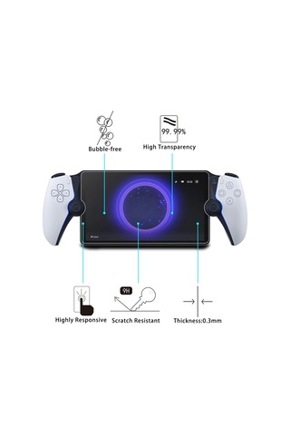 Sony Ps5 Playstation Portal Remote 9h 0.3mm Patlamaya Dayanıklı Temperli Cam Film İçin