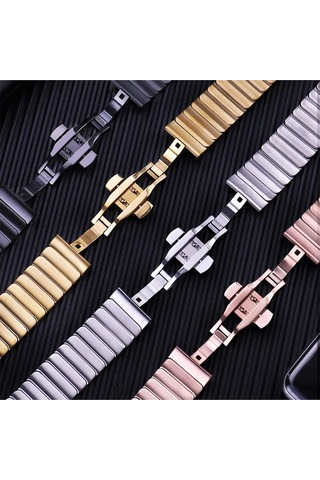 Ugr02 Apple Uyumlu Watch 38mm Kr413 Fine Steel Kordon - Rose