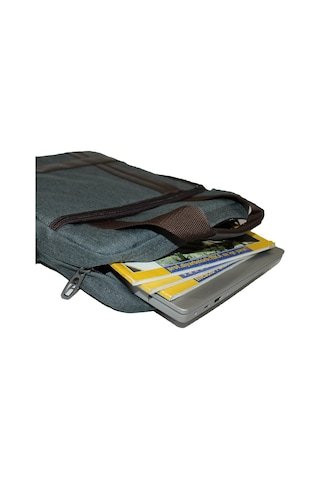 Bizoon 453 Su Geçirmez Kumaş Laptop ,evrak Ve Okul Postacı Çan 001