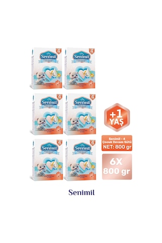 Senımıl 4 Çocuk Devam Sütü 800 G 6 Adet