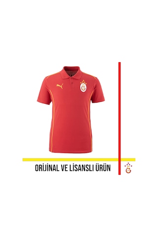 Galatasaray Lisanslı Puma A Takım Polo Galatasaray Yazılı Kırmızı T-shirt Kırmızı