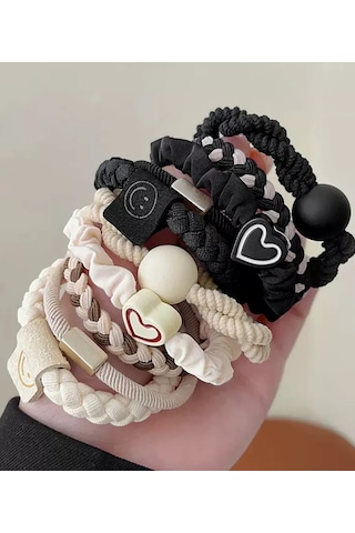 Mını Shop Msk Saç Lastikleri Seti 10 Adet 173789869 Siyah