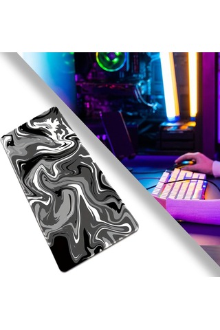 Suntek Klavye Sümen Kauçuk Hafif Taşınabilir Siyah-beyaz-gri