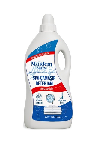 Maidem Saffy Sıvı Çamaşır Deterjanı Beyaz 3 Litre 3 L