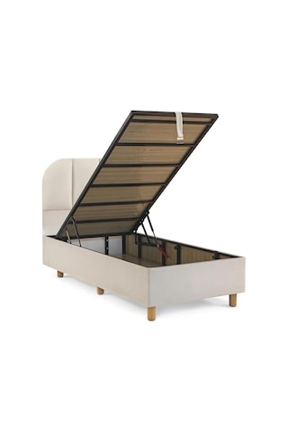 Niron Bohem Nms Klapa 100x200 Cm Tek Kişilik Yatak Baza Başlık Seti - Nms Sert Ortopedik 100 x 200