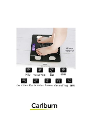 Lcd Ekran Kas Kütle Vücut Yağı Kemik Kütle Protein Oranı Ölçer Bluetooth Özellikli Akıllı Tartı Çok Renkli