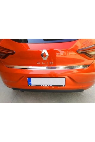 Renault Clio 5 Formlu Krom Bagaj Alt Çıta 2020 Paslanmaz Çelik N11.5132