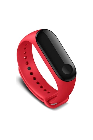 Silikon Kordon Kayış Mi Band 3 - Mi Band 4 Akıllı Bileklik Uyumlu Ahşap