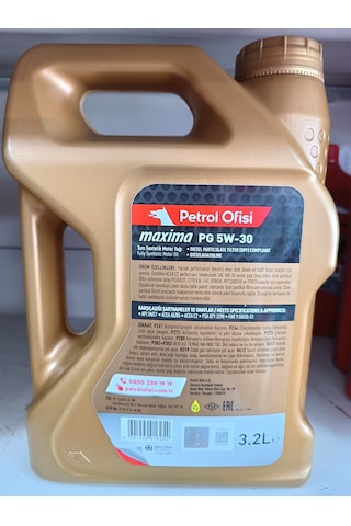 Petrol Ofisi Maxima PG 5W-30 Tam Sentetik Motor Yağı 3.2 L