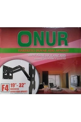 Onur Mutech F4 Hareketli Lcd Tv Monitör Askı Aparatı 19 32 İn