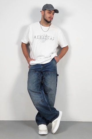 Cedy Denim Cedy Denım Yüksek Kalite Erkek Yüksek Bel Worker Tarz Skater Jean Kahve-tint
