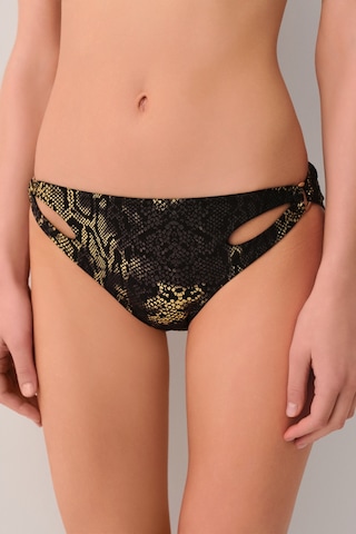 Suwen Medusa Yanı Detaylı Bikini Alt Sb2515512061206 Siyah Yılan Baskılı