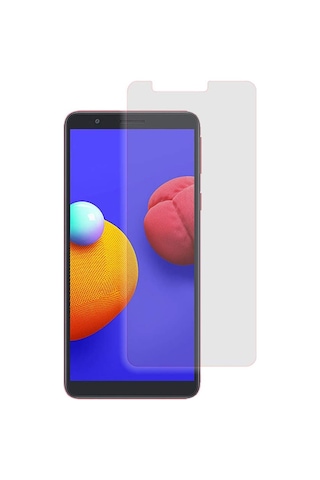 Samsung Uyumlu Galaxy A01 Core Nano Kırılmaz Cam Ekran Koruyucu Şeffaf