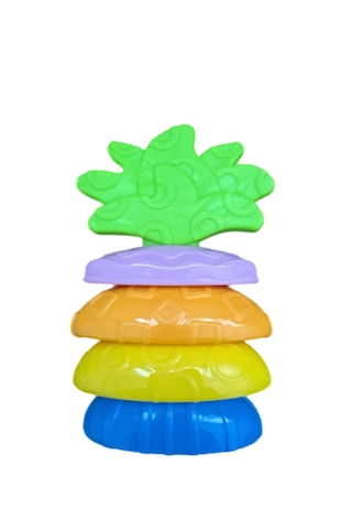 Bebek Diş Kaşıyıcı Dişlik Çıngırak 11 Cm Renkli Sarı