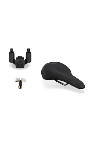 Fizik Terra Alpaca X5 Sele Alloy Siyah + Multitool 130mm Siyah