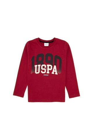 U.s. Polo Assn. Erkek Çocuk Bordo Pijama Takım 50318565-vr014 Bordo