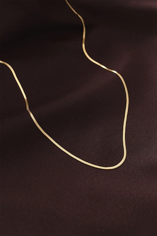 Çelik Gold Renk 60 Cm İnce İtalyan Zincir Kolye Çok renkli