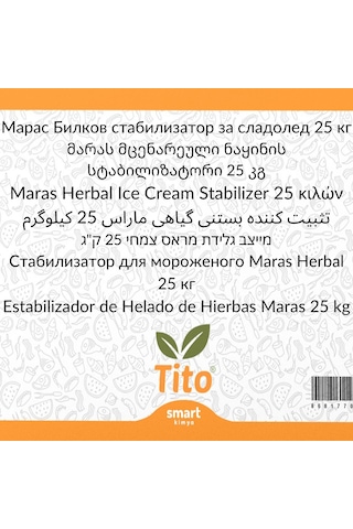 Buz46 Maraş Bitkisel Dondurma Stabilizeri 25 Kg