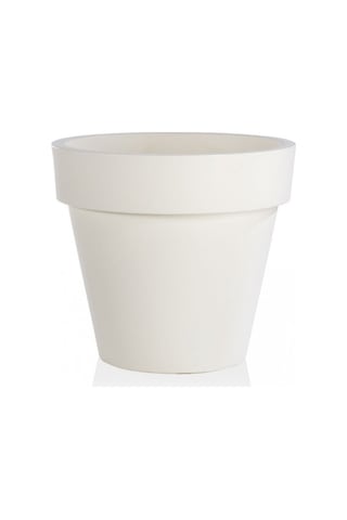 Standart One 40 Plastik Saksı Beyaz
