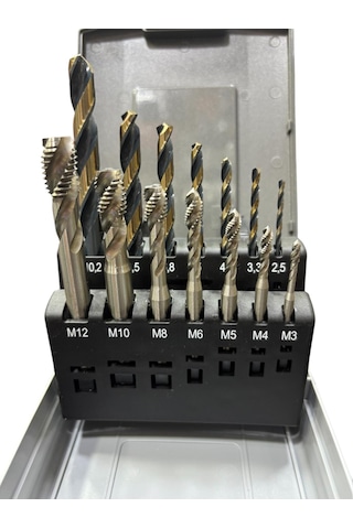 Maier 14 Parça Matkap Uçlu Helis Kılavuz Takımı