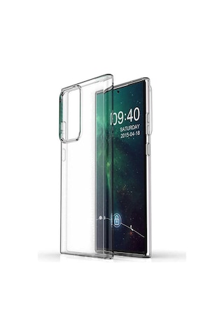 Samsung Uyumlu Galaxy Note 20 Ultra Kılıf Şeffaf Silikon Hibrit Case Renksiz