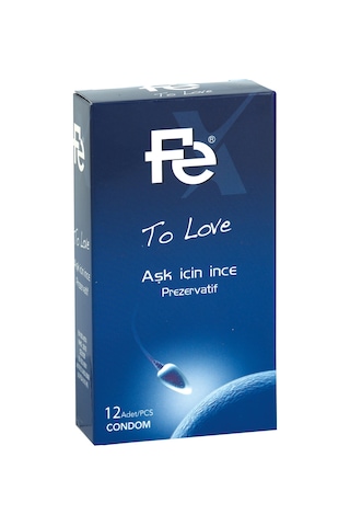 Fe To Love Aşk için İnce Prezervatif 12'li