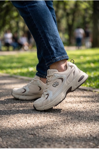 Tuğba Ortopedi 397 Genç Suya Dayanıklı Rahat Sneaker Bej