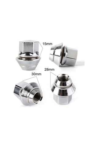Fiesta Bijon Somunu Krom Yüksüklü 16 Adet 19Mm 263689224