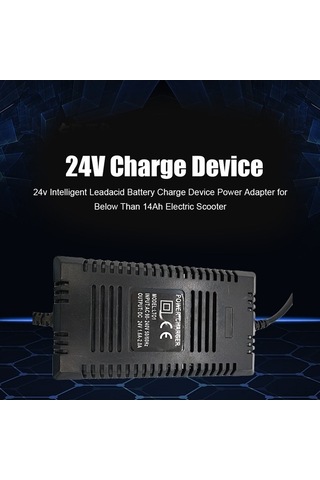 Moly 24v Akıllı Kurşun Asit Şarj Cihazı - 14ah Altı Pil İçin - 1.6-2.0a Çıkış - Sıcaklık Dayanıklı Abs - Led Gösterge Işığı