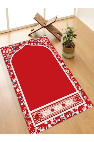 Diz Acıtmayan Yumuşak Süngerli Seccade Ve Namazlık Kırmızı