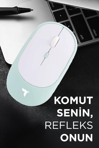 Torima Tm-16 Mavi Kablosuz Çift Modlu Sessiz Mouse Fare 001