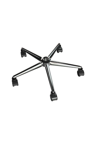 Yıldız Ayak Konik Krom Tekerlekli Döner Sandalye Ayağı Oyuncu Koltuğu Ayağı