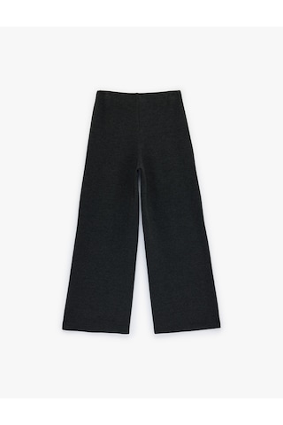 Koton Standart Bel Geniş Paça Pantolon Antrasit 6sak40037ek Antrasit