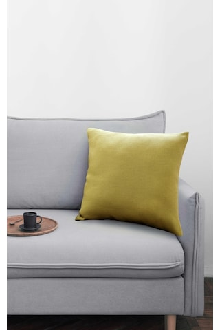 Melodie Keten Kırlent Çimen Yeşili 50x50 Cm