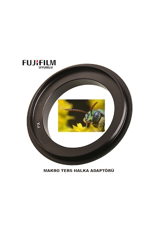 Fujifilm Uyumlu 58Mm Makro Çekim Ters Halka Adaptörü