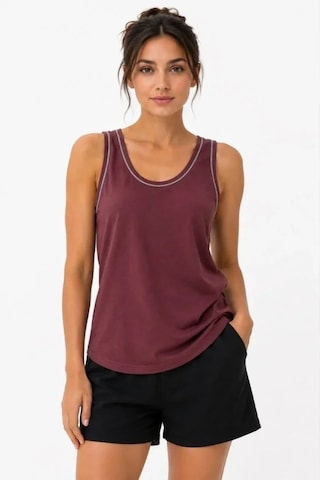 Valensdesign Sporcu Atlet Bisiklet Yaka Kolsuz Yazlık Atlet - Bordo