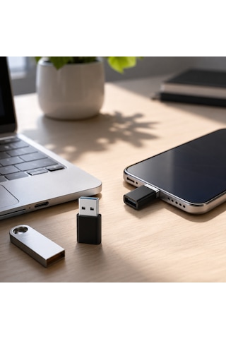 Hepu Hp-z01 Type-c To Usb Otg Dönüştürücü Tak & Kullan + Veri Aktarımı + Şarj Desteği