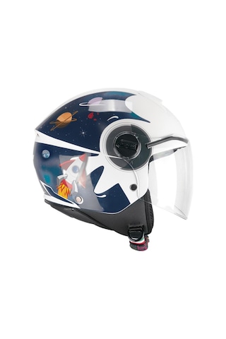 Cgm 261S Mını Space Çocuk Kaskı Lacivert Beyaz